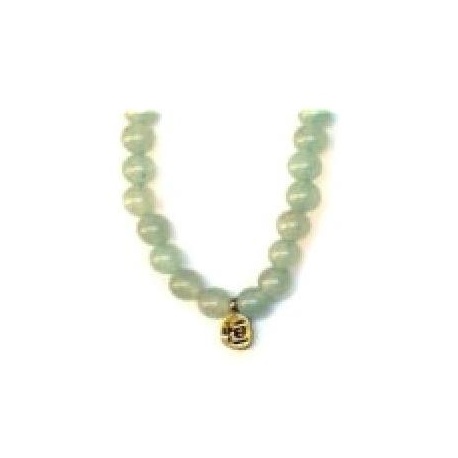Bracelet perles ETERNiTE (恒) en JAdE AVENTURiNE 6mm