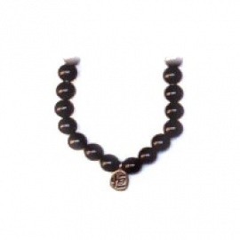 Bracelet perles ETERNiTE (恒) en ONYX NOiR 6mm