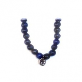 Bracelet perles ETERNiTE (恒) en SOdALiTE 6mm