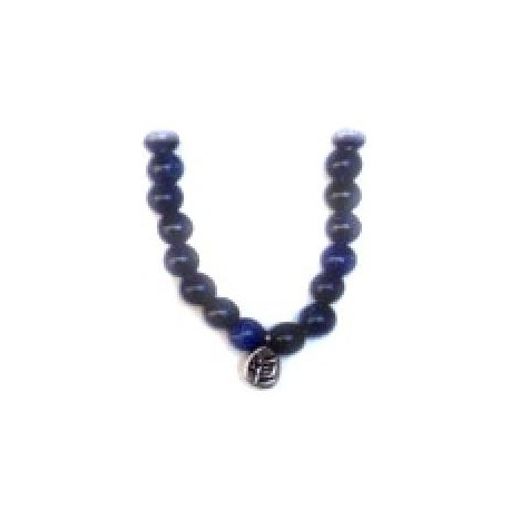 Bracelet perles ETERNiTE (恒) en SOdALiTE 6mm