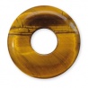 Pendentif Pi ou DONUT en oeil de tigre (d3cm)