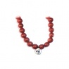 Bracelet perles ETERNiTE (恒) en JASPE ROUGE 6mm