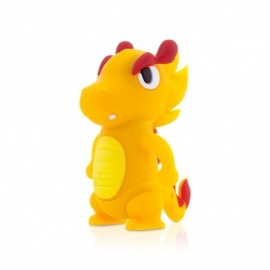 Clé USB silicone DRAGON JAUNE (8Go)