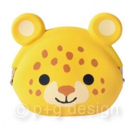 Porte-monnaie mimi POCHi Friends ChEETAh ヒョウ en silicone