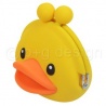 Porte-monnaie mimi POCHi Friends 3D DUCK YELLOW en silicone