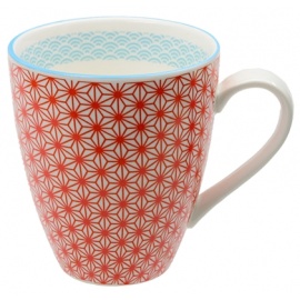 Mug STARWAVE rouge en porcelaine