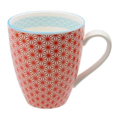 Mug STARWAVE rouge en porcelaine