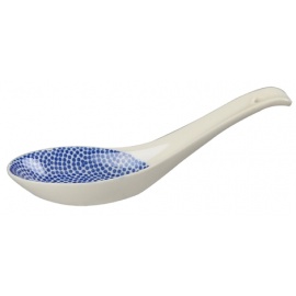 Cuillère à soupe NiPPON BLUE (vagues) en porcelaine