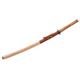 Katana forgé main TAKE fourreau bois (lame MARU)