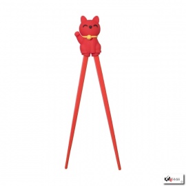 Baguettes enfant MANEKi ROUGE en silicone (21.5cm)