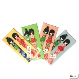 Shiori ningyo : marque-page GEiShA ORiGAMi h13.5cm (la paire)