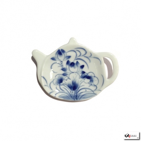Repose filtre ou sachet de thé en porcelaine peinte à la main SAYUN