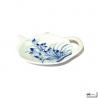Repose filtre ou sachet de thé en porcelaine peinte à la main HANAE