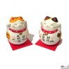 Culbuto Maneki Neko doré TiGRé (h8.5cm)