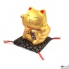 Tirelire Maneki neko DORé en porcelaine (h10.5cm)