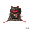  Maneki neko SMiLE noir en porcelaine (h9cm)