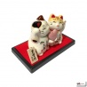 Maneki neko COUPLE d'AMOUREUX en porcelaine (h6.5cm)