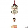 Carillon à vent japonais en porcelaine DOUbLE MANEKi butchi