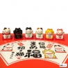 Maneki Neko MiNi en porcelaine japonaise (h2.4cm)