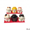 Maneki Neko MiNi en porcelaine japonaise (h2.4cm)