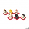 Maneki Neko MiNi en porcelaine japonaise (h2.4cm)