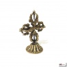 Double dorje sur socle en laiton (h12.5cm)