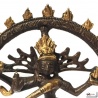 Shiva Nataradja en laiton bronze et or (h14cm)