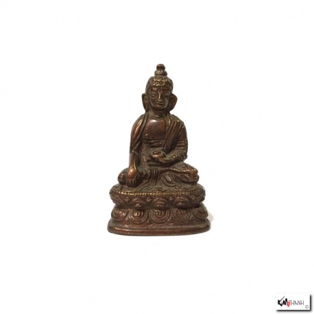 Bouddha ShAKYAMUNi en laiton bronze (h5.5cm)