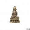 Bouddha ShAKYAMUNi en laiton argenté (h5.5cm)