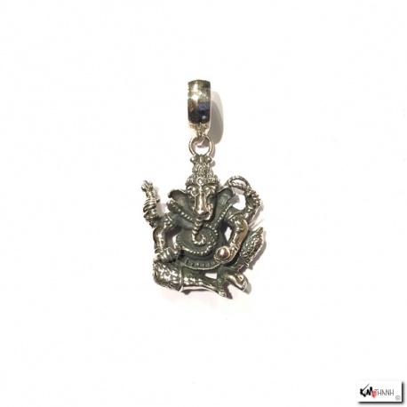 Pendentif GANESh assis en argent 925 (6gr.)