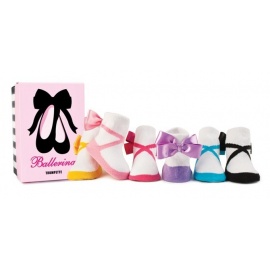 6 chaussettes pour bébé assortis BALLERINA (0 à 12 mois)