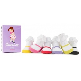 6 chaussettes pour bébé assortis JiTTERBUG JENNY (0 à 12 mois)