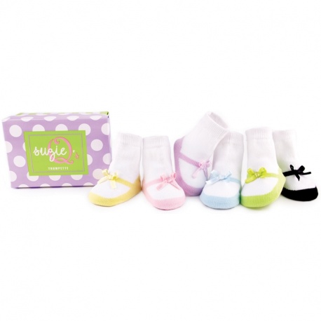 6 chaussettes pour bébé assortis SUZiE Q'S (0 à 12 mois)