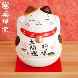 Culbuto Maneki Neko doré MiKE (h8.5cm)