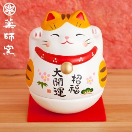 Culbuto Maneki Neko 招き猫 TiGRé (h8.5cm)