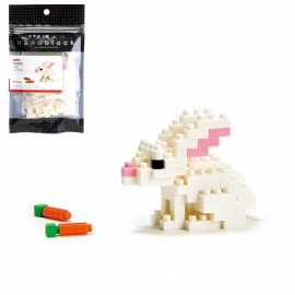 nanoblock mini LAPiN BLANC (+ de 90 pièces) [NBC_030]