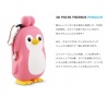 Porte-monnaie mimi POCHi Friends 3D PENGUiN rose en silicone