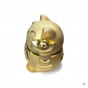 Tirelire Maneki Neko doré en porcelaine (h11.5cm)