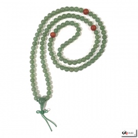 Collier mala en jade aventurine 108 perles de 8mm