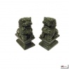 Chiens de Foo en jade (h12cm)