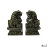 Chiens de Foo en jade (h12cm)