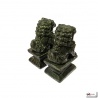 Chiens de Foo en jade (h12cm)