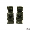 Chiens de Foo en jade (h15cm)