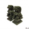 Chiens de Foo en jade (h15cm)