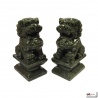 Chiens de Foo en jade (h15cm)