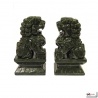 Chiens de Foo en jade (h15cm)