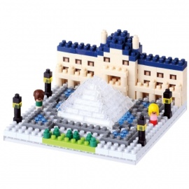 nanoblock monument MUSéE du LOUVRE (France) (+ de 320 pièces)