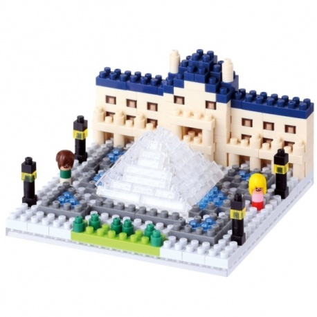 nanoblock monument MUSéE du LOUVRE (France)