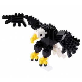 nanoblock mini AiGLE à TêTE BLANChE (+ de 120 pièces) [NBC_138]