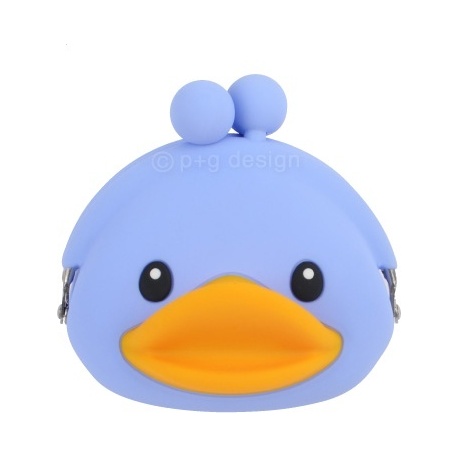 Porte-monnaie mimi POCHi Friends 3D DUCK BLEU en silicone